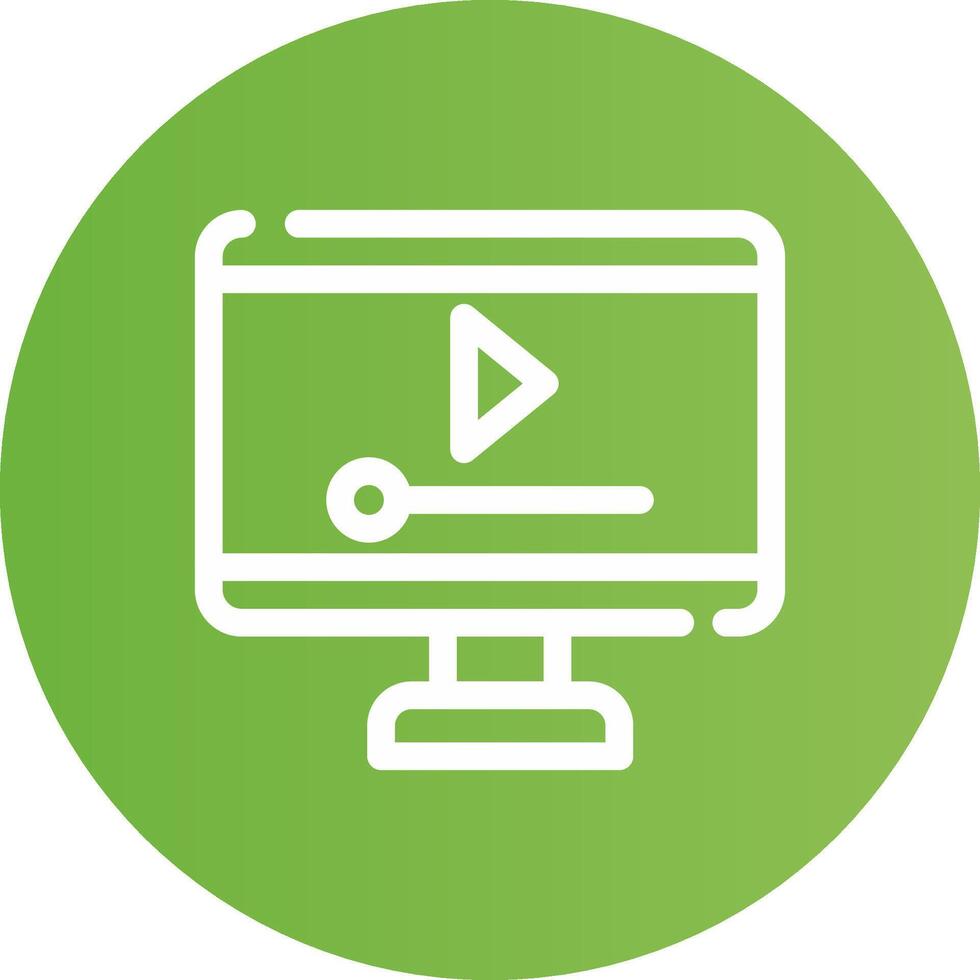 Video Player Creative Icon Design vector