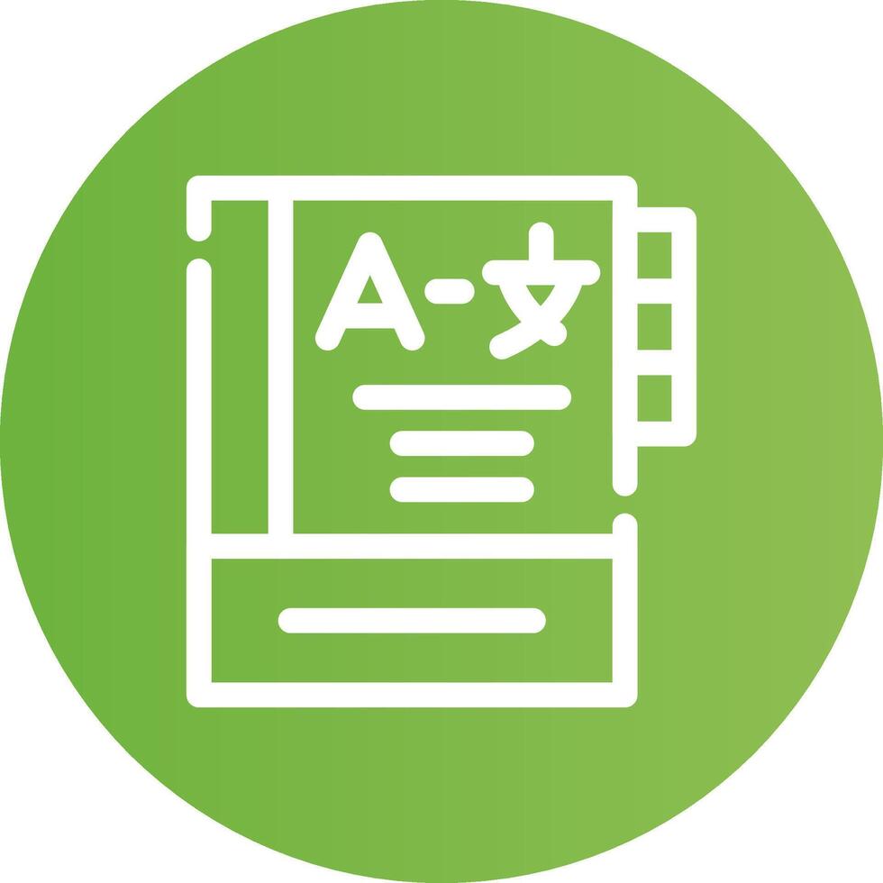 Language Learning Creative Icon Design vector