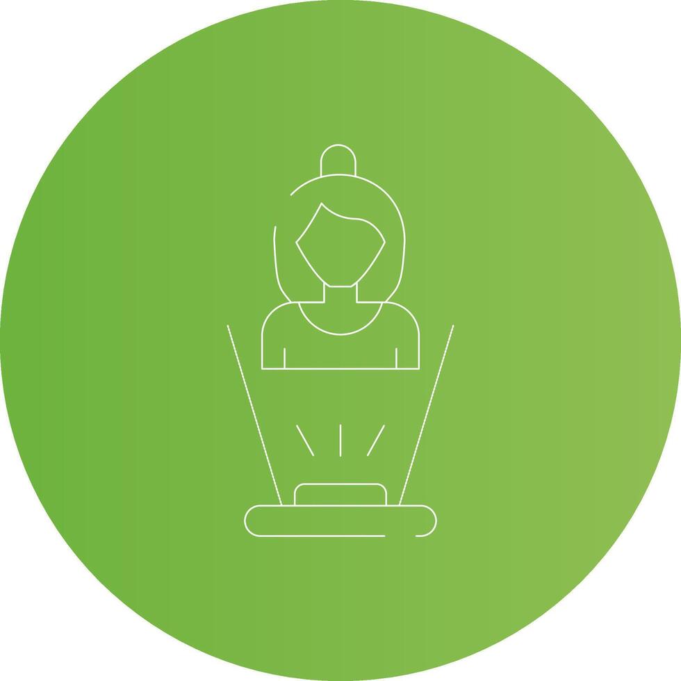 Hologram Creative Icon Design vector