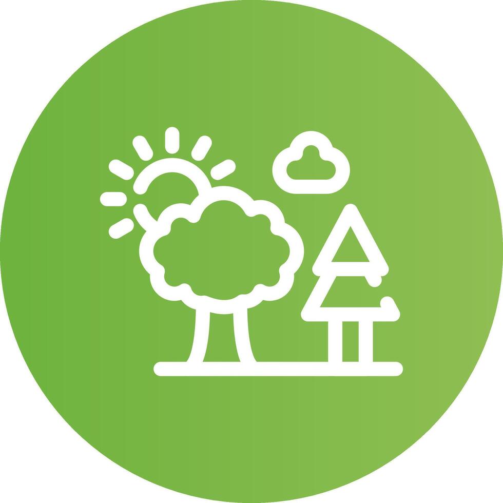 Trees Creative Icon Design vector