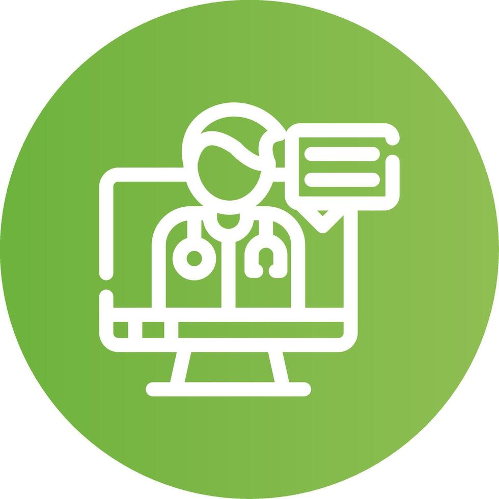 Telemedicine Creative Icon Design vector