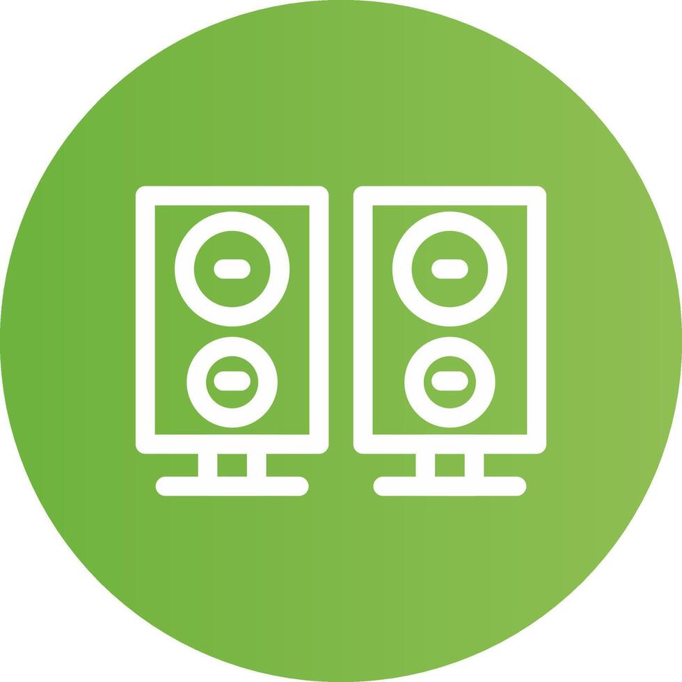 diseño de icono creativo de altavoces vector