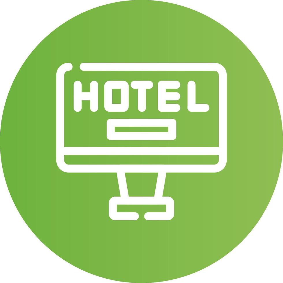 Online Booking Creative Icon Design vector