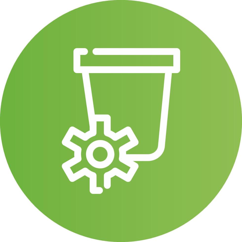 Waste Creative Icon Design vector