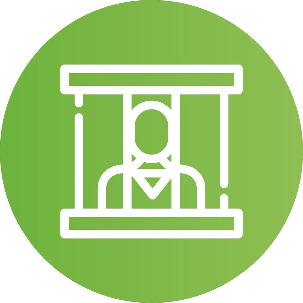 Prisoner Creative Icon Design vector