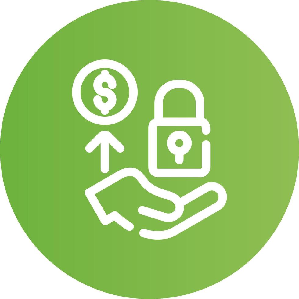 Private Offering Creative Icon Design vector