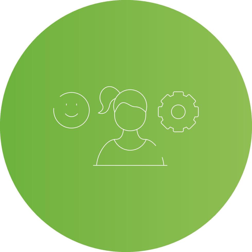 Managing Emotions Creative Icon Design vector