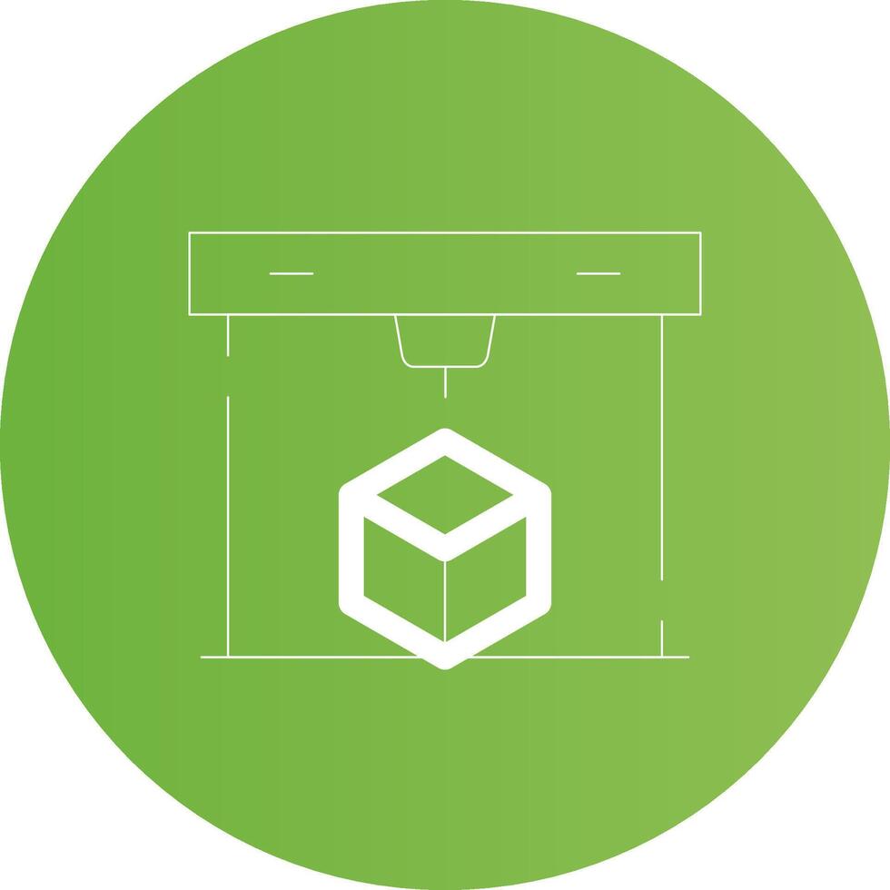 3D Printing Creative Icon Design vector