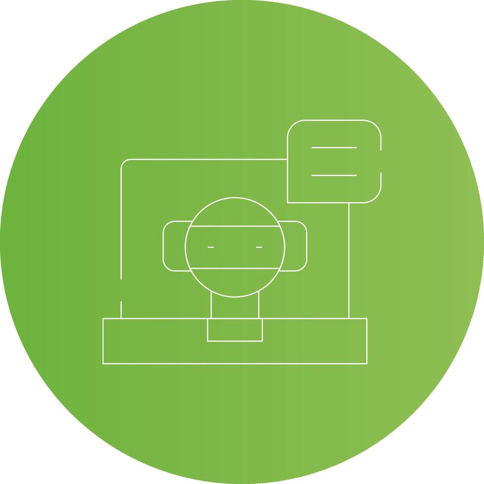 Chatbot Creative Icon Design vector