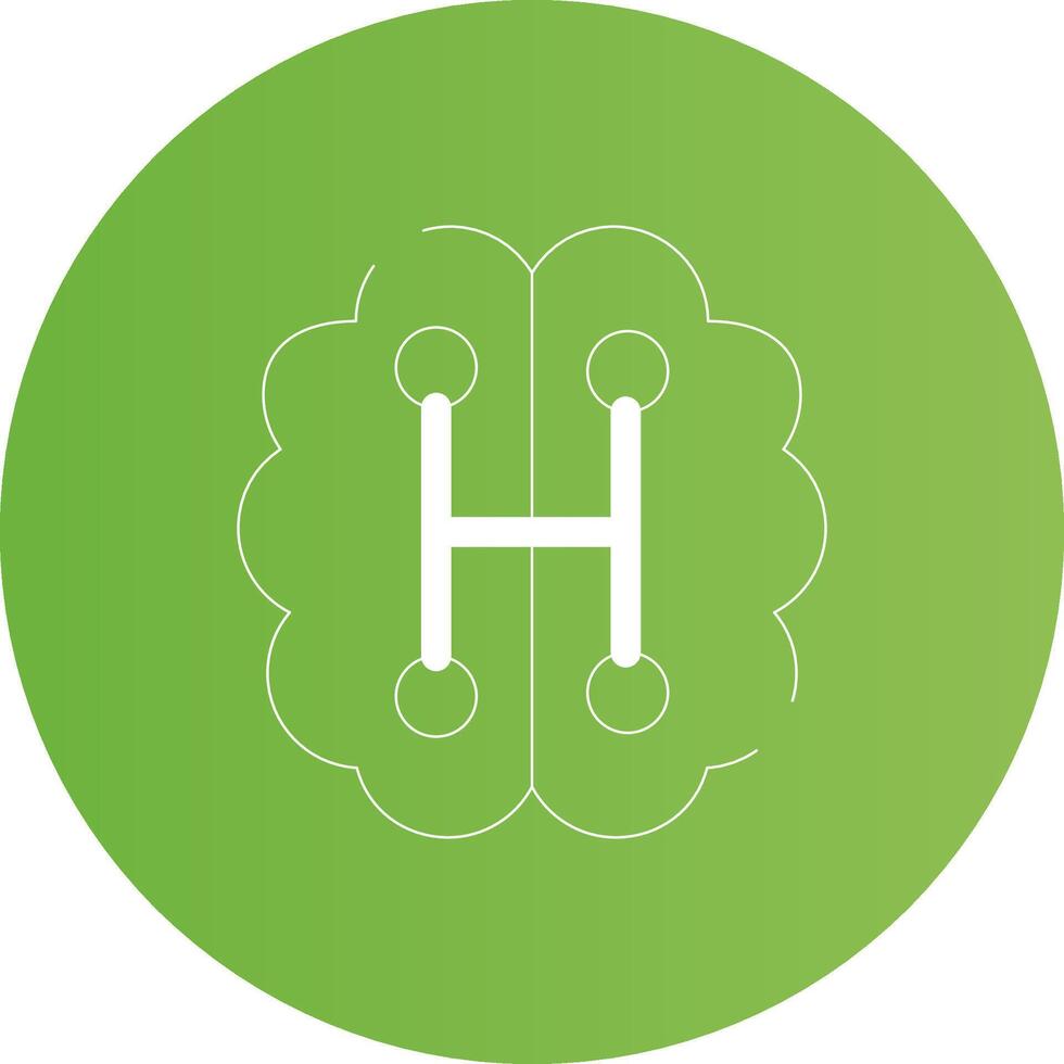 Humanoid Robot Creative Icon Design vector