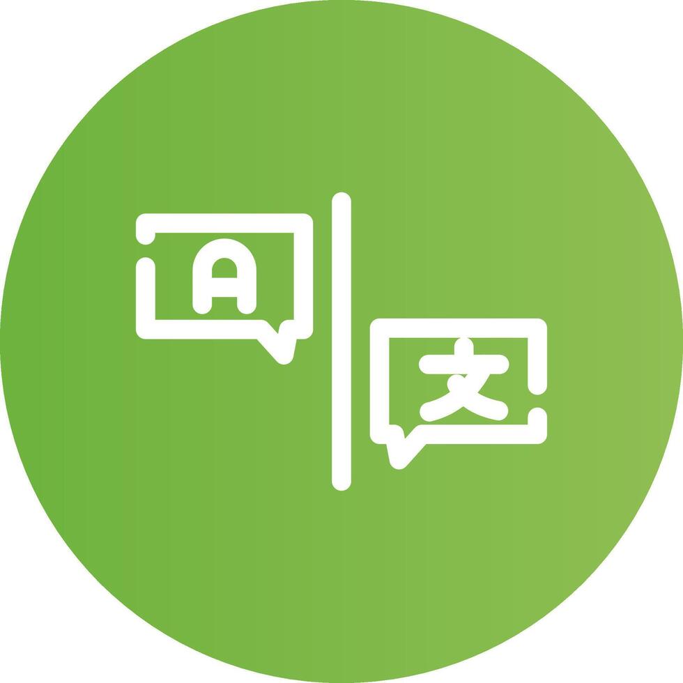 Language Barrier Creative Icon Design vector