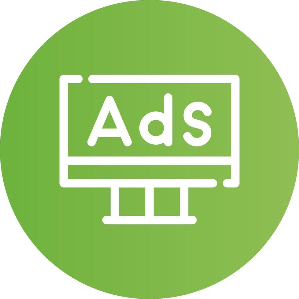 Advertising Creative Icon Design vector