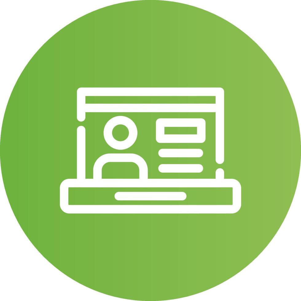 Online Class Creative Icon Design vector