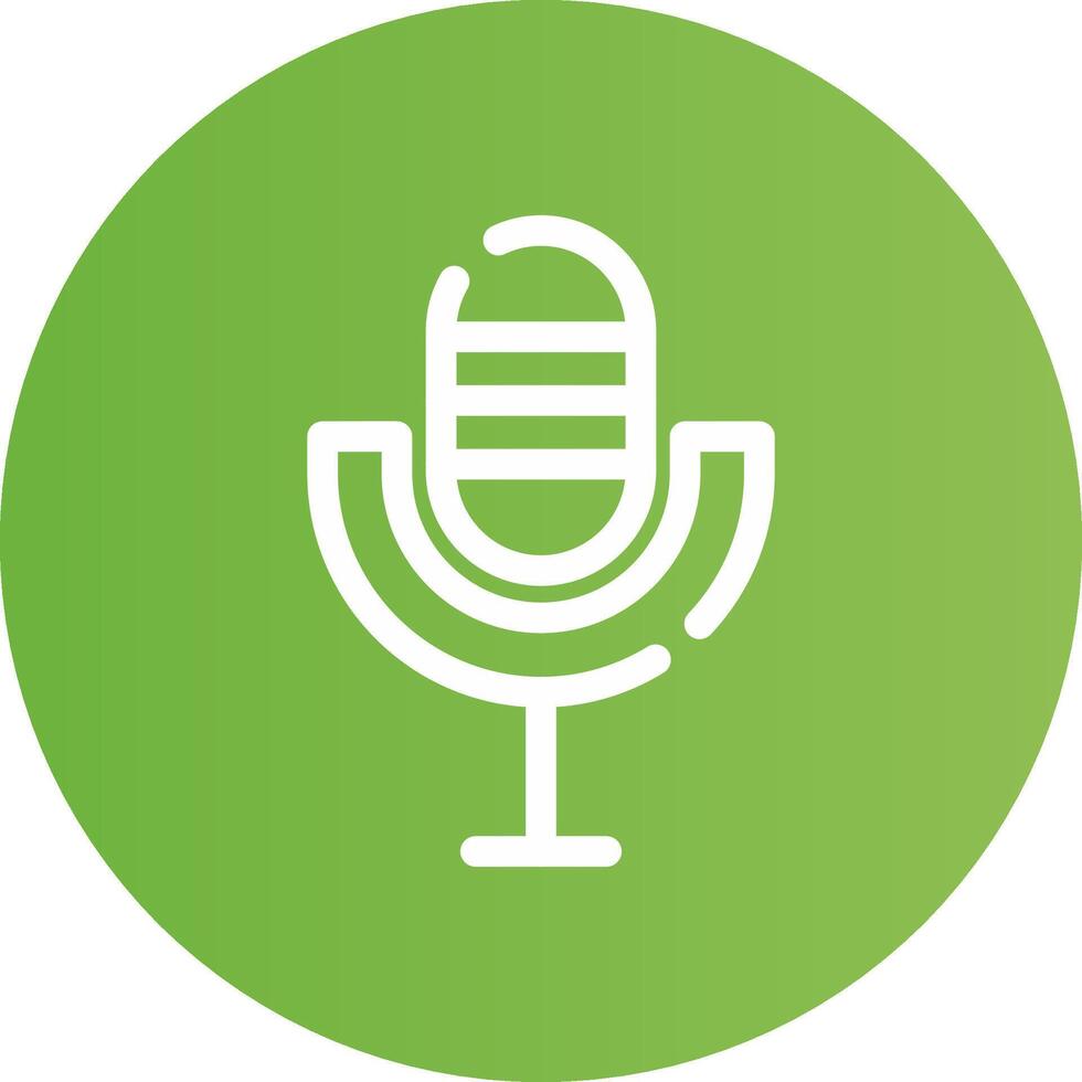 Microphone Creative Icon Design vector