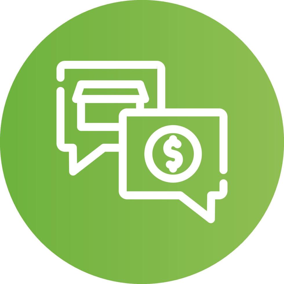 Money Talk Creative Icon Design vector