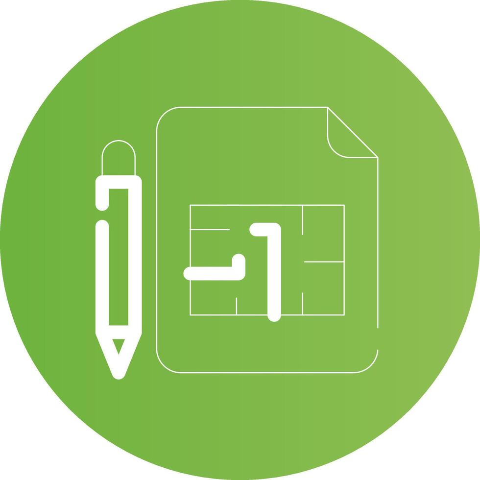 Blueprint Creative Icon Design vector