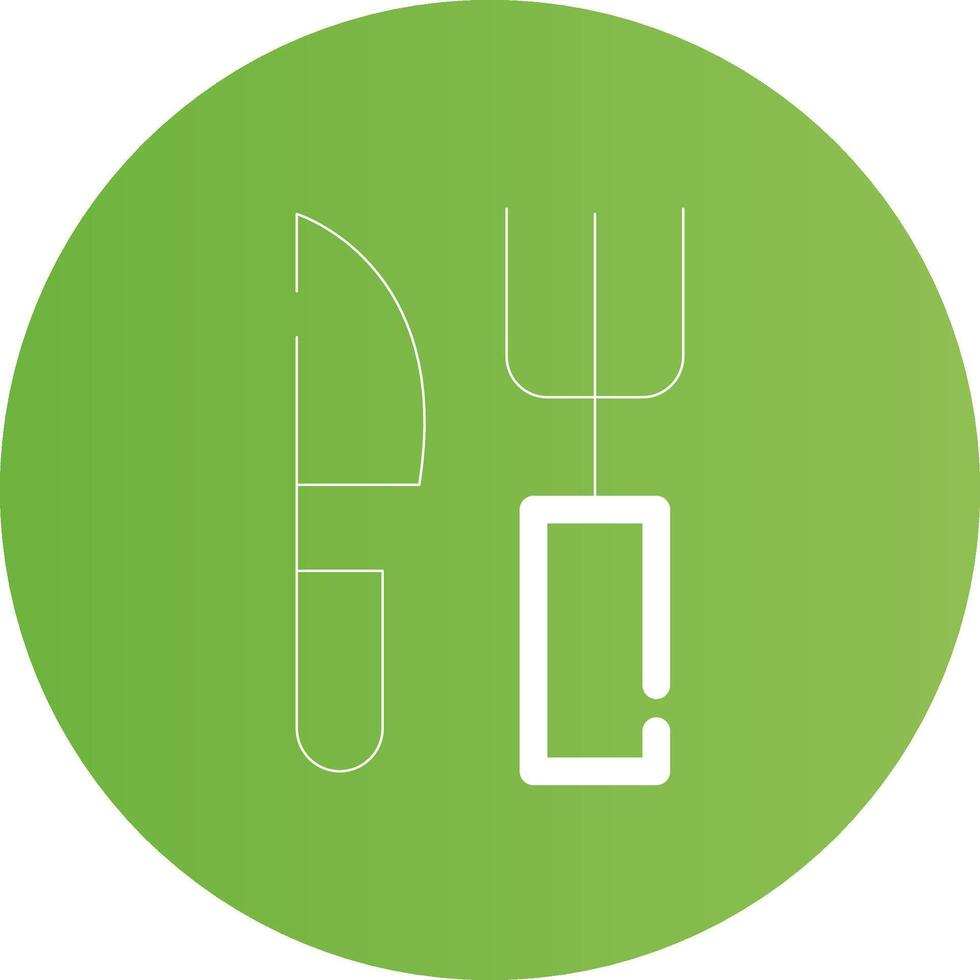 tenedor y cuchillo creativo icono diseño vector