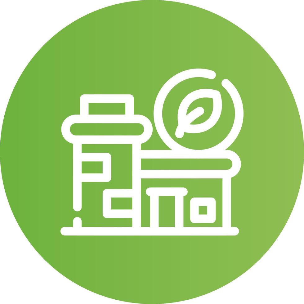 Eco Factory Creative Icon Design vector