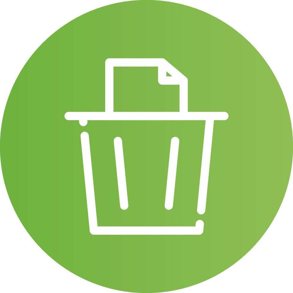 Paper Bin Creative Icon Design vector