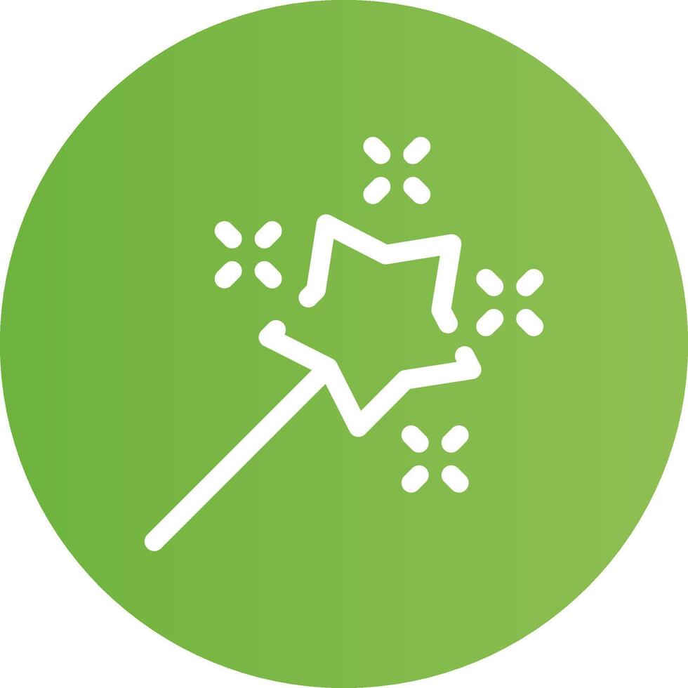 Magic Wand Creative Icon Design vector