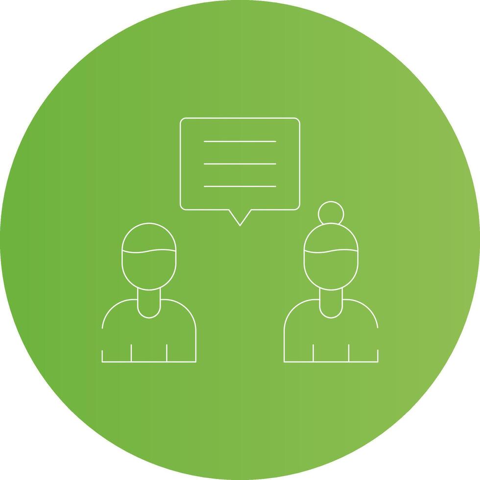 Discuss Creative Icon Design vector