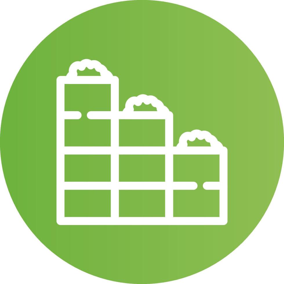 Brick Wall Creative Icon Design vector
