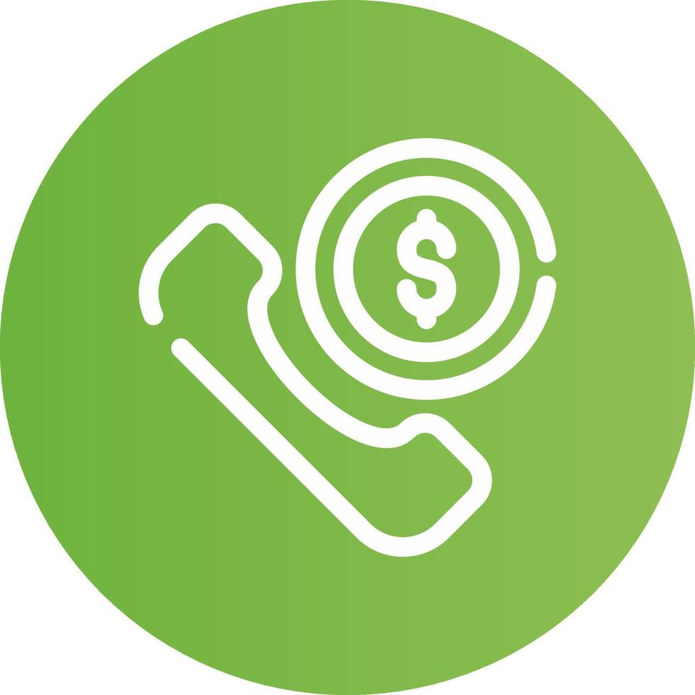 Phone Call Creative Icon Design vector