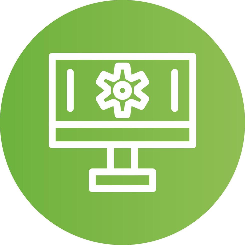 Setting Creative Icon Design vector