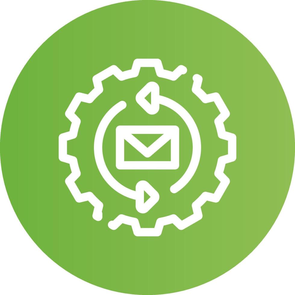 Marketing Automation Creative Icon Design vector