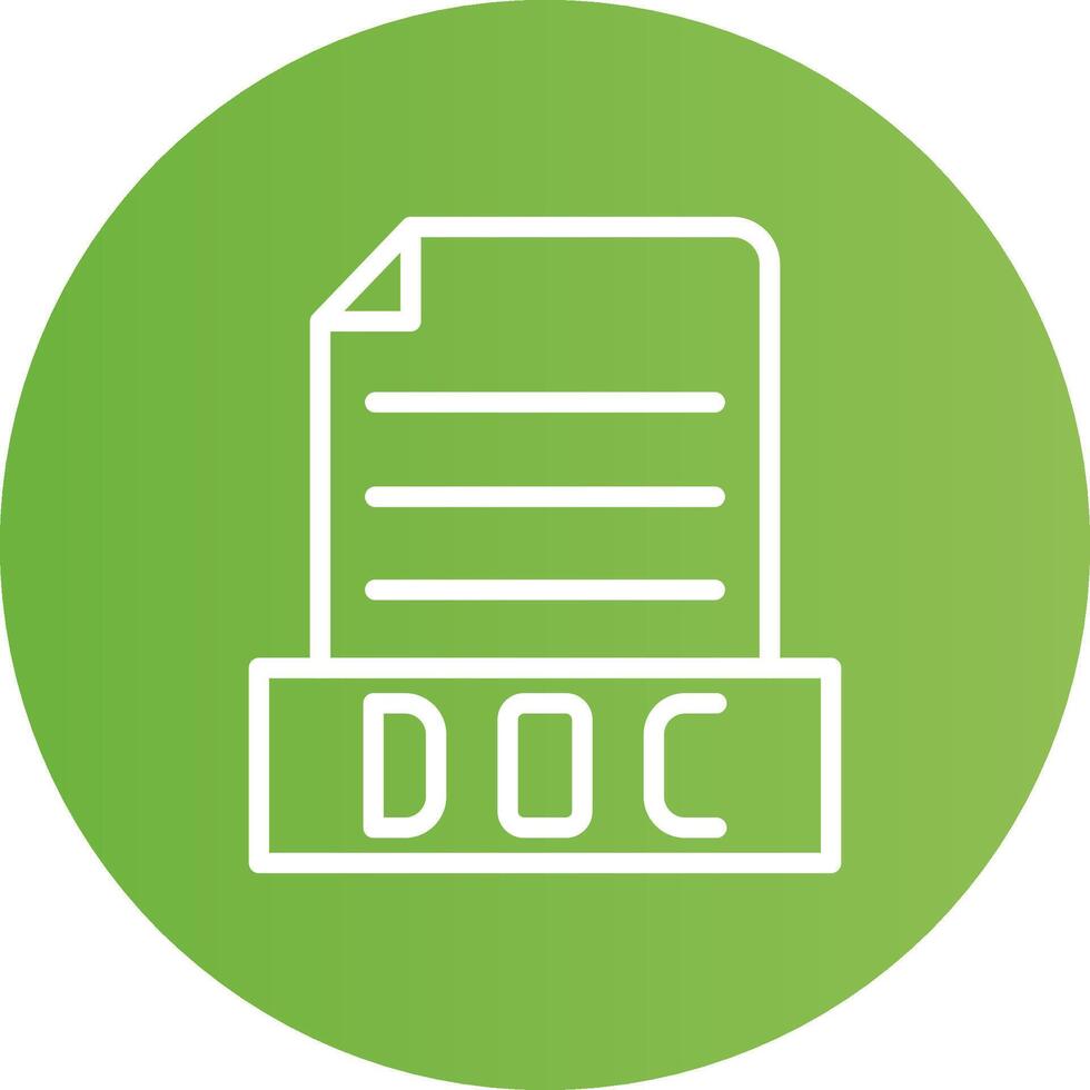 Doc Creative Icon Design vector