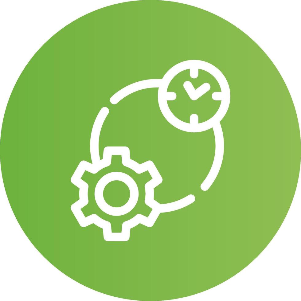 Work Time Creative Icon Design vector