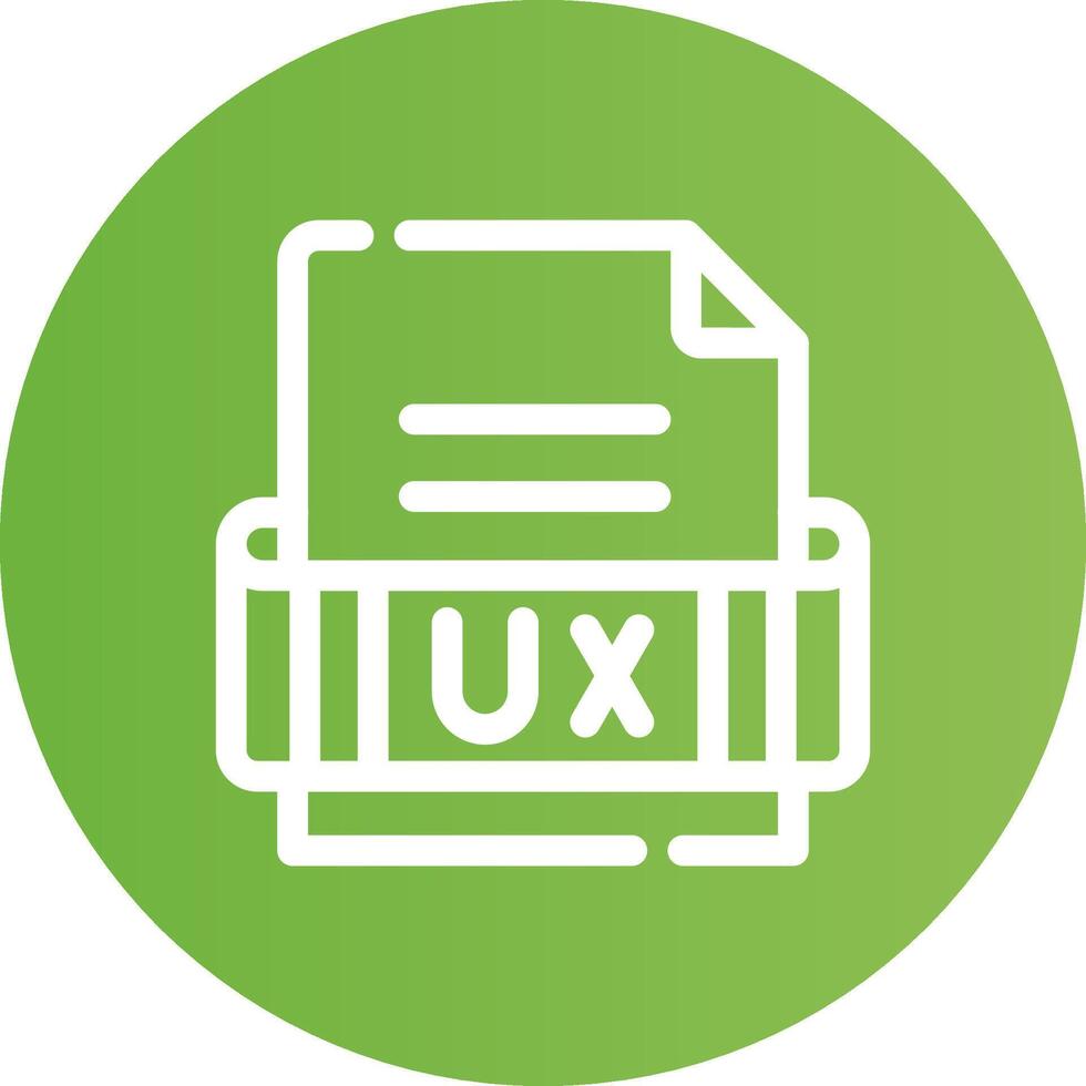 Ux Format Creative Icon Design vector