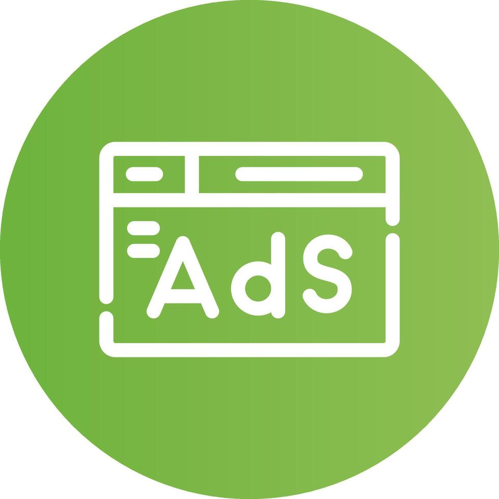 Advertising Creative Icon Design vector
