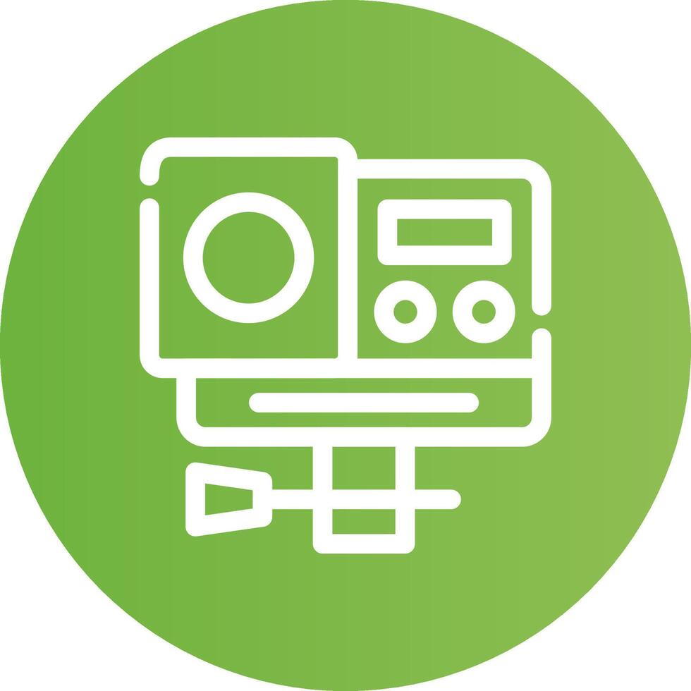 Action Camera Creative Icon Design vector