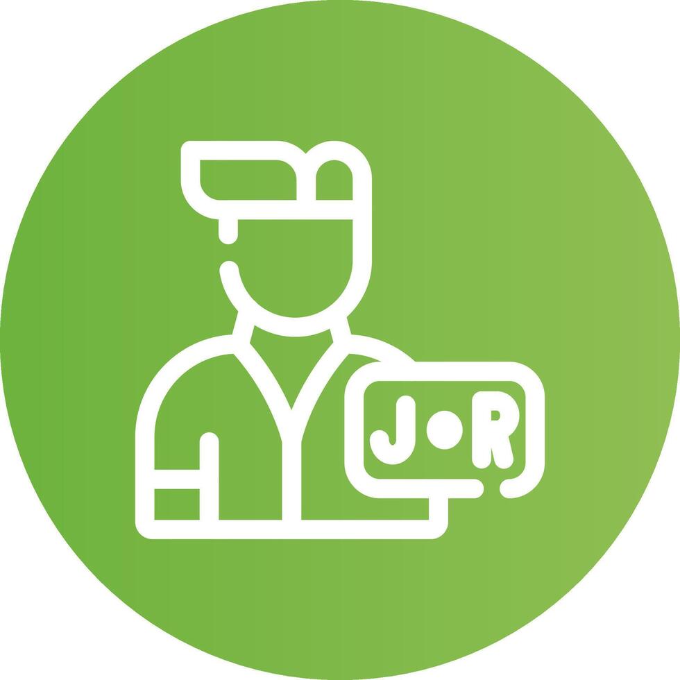 Junior Sales Rep Creative Icon Design vector