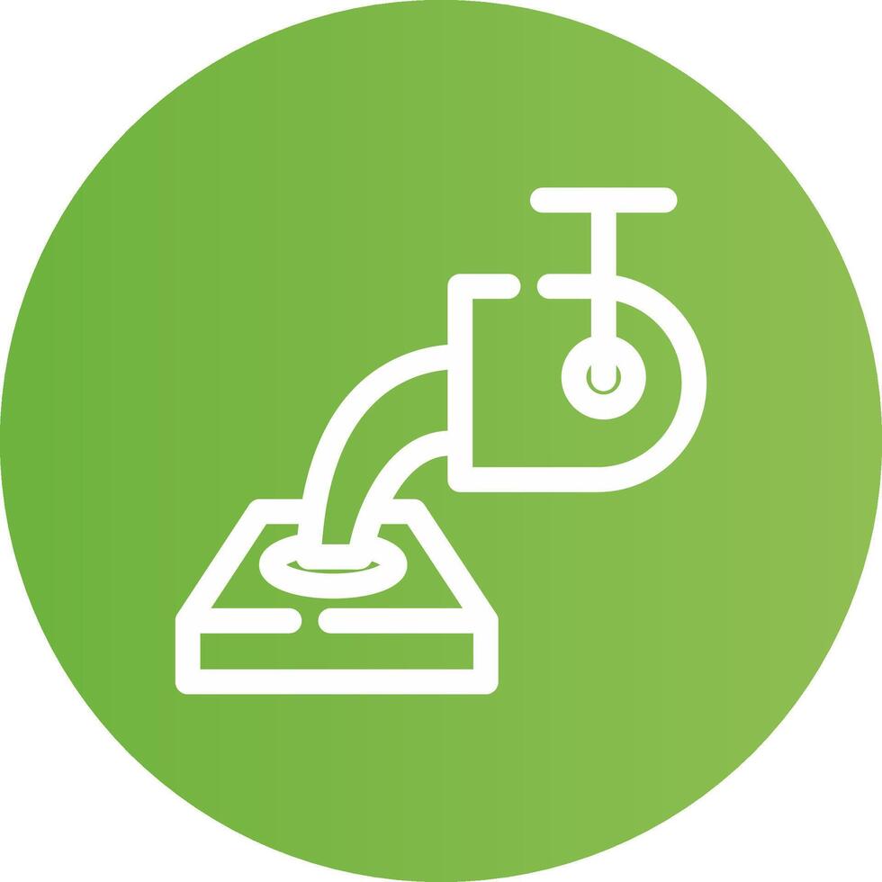 Line Circle Light green Gradient vector