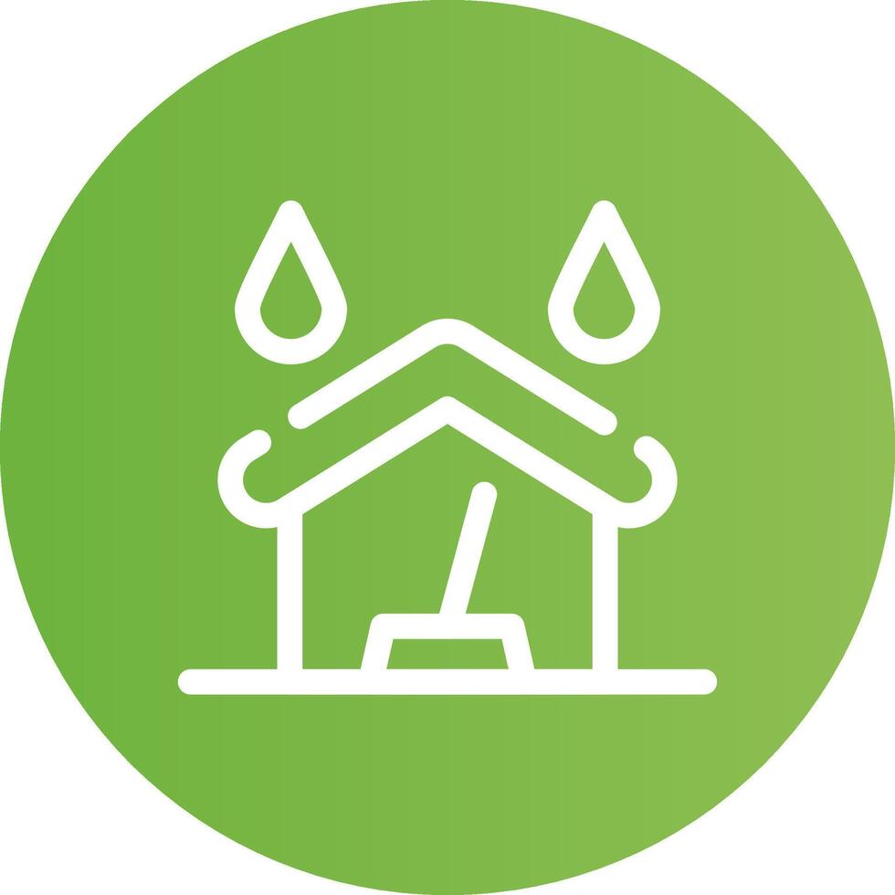 Water Damage Cleaning Creative Icon Design vector