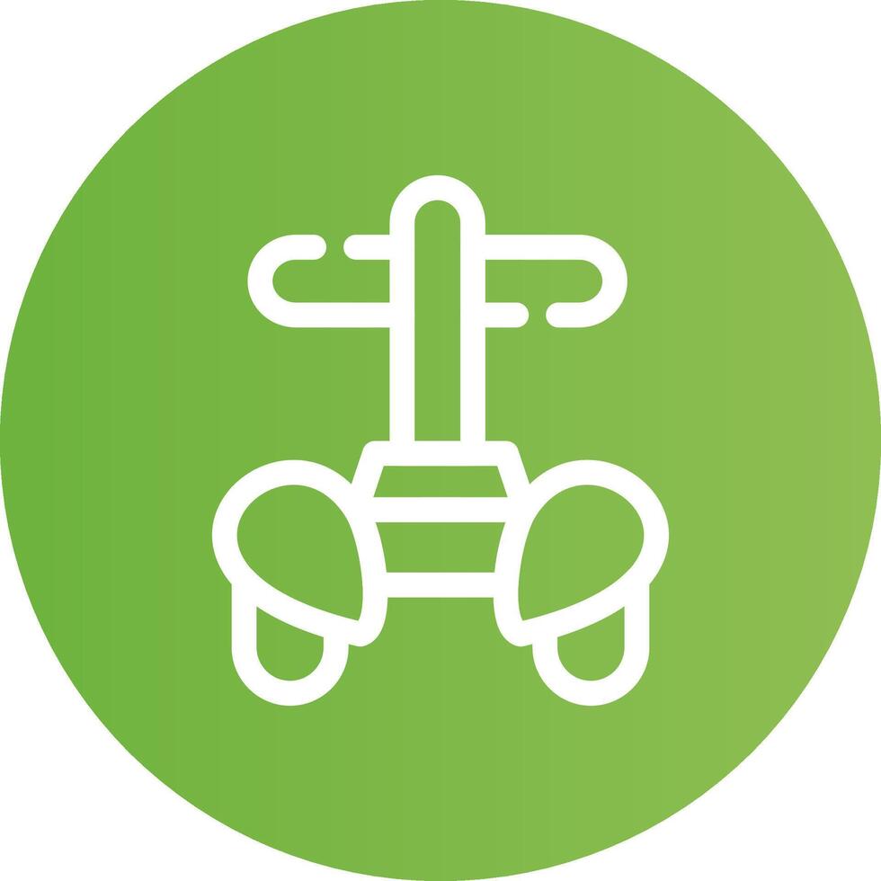 Police Segway Creative Icon Design vector