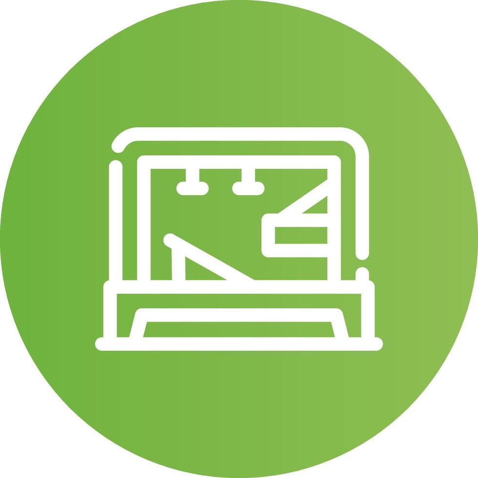 Pilates Tower Creative Icon Design vector