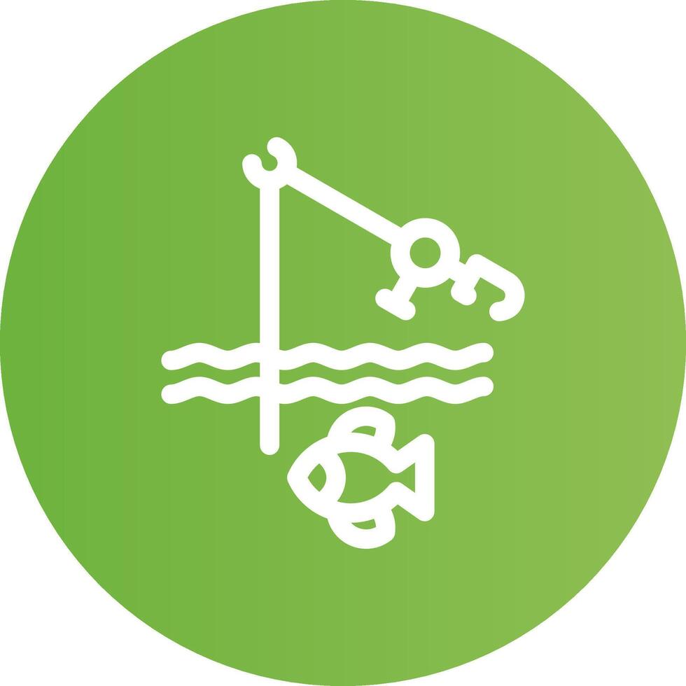 Fishing Holiday Creative Icon Design vector