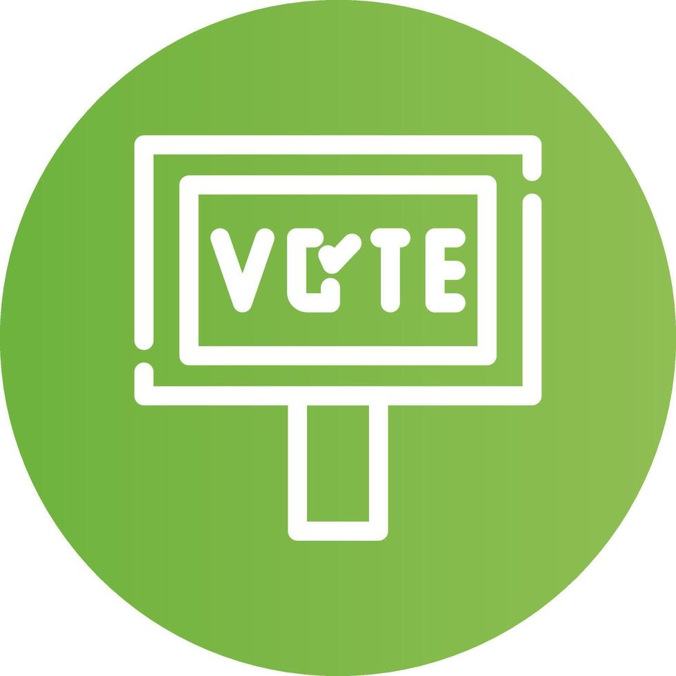 votar diseño de icono creativo vector