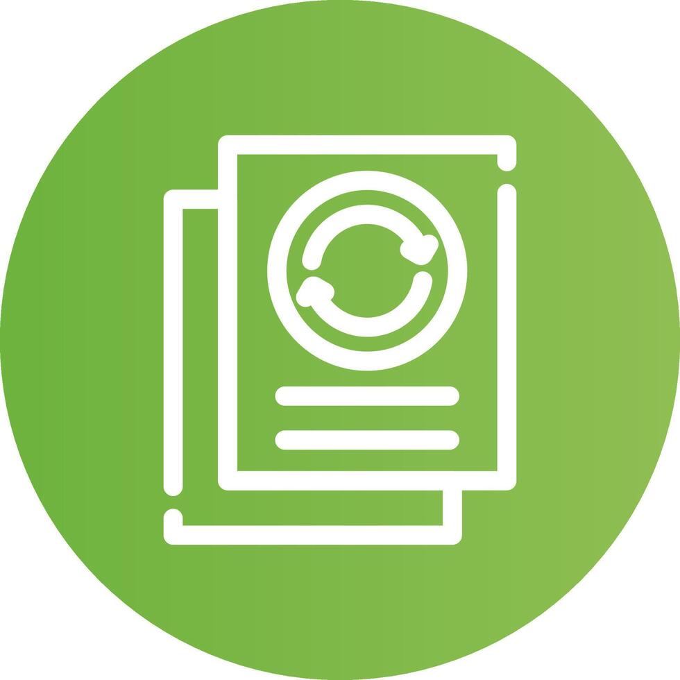 Line Circle Light green Gradient vector
