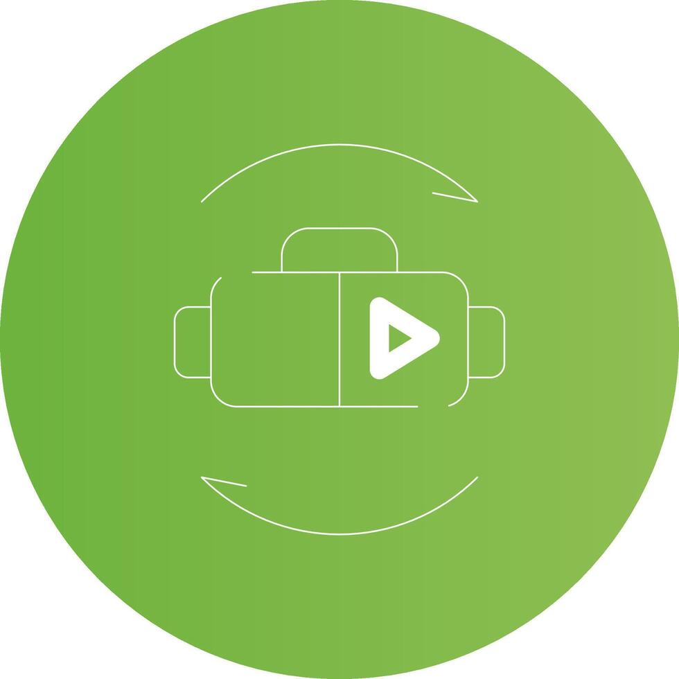 Virtual Reality Creative Icon Design vector