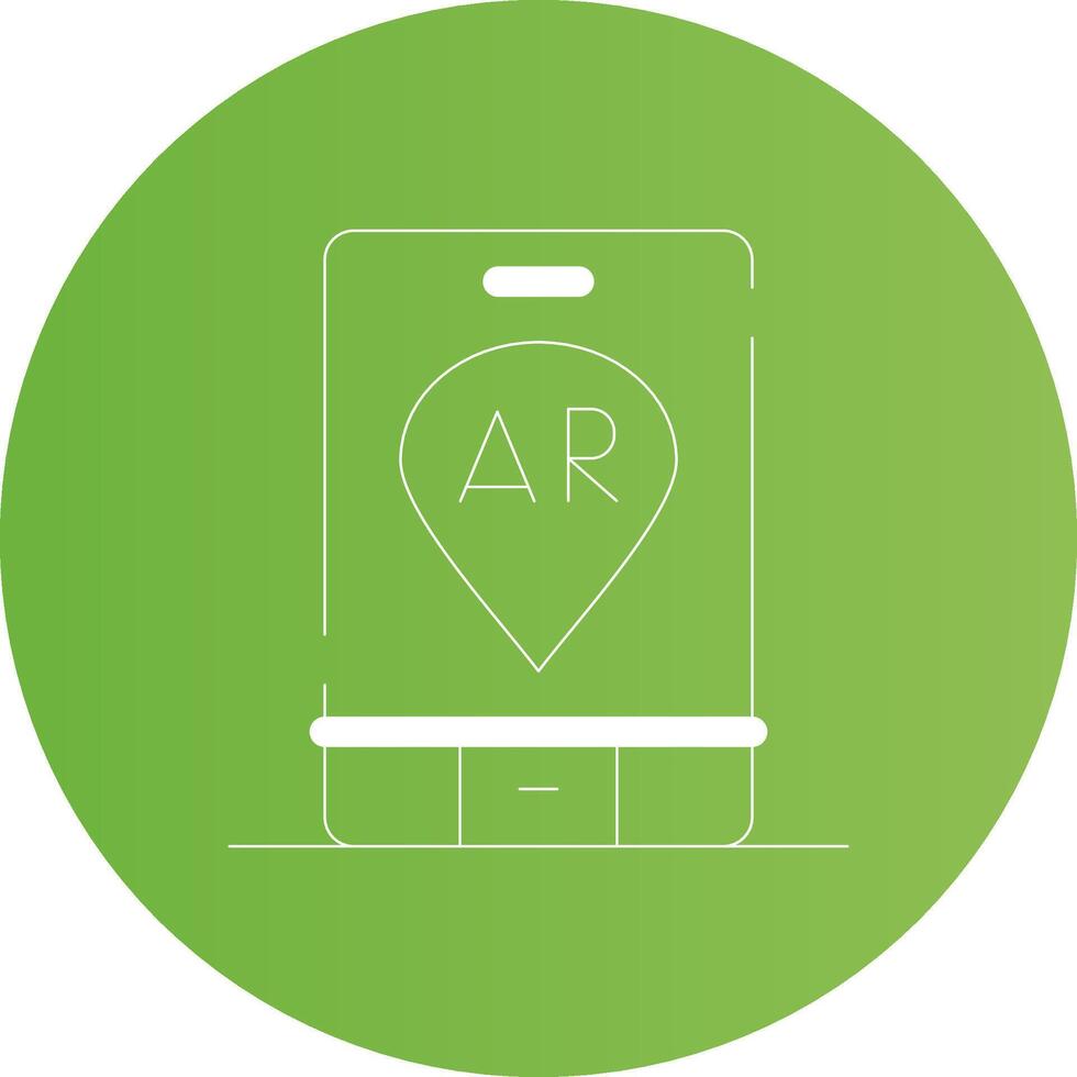 Ar Navigation Creative Icon Design vector