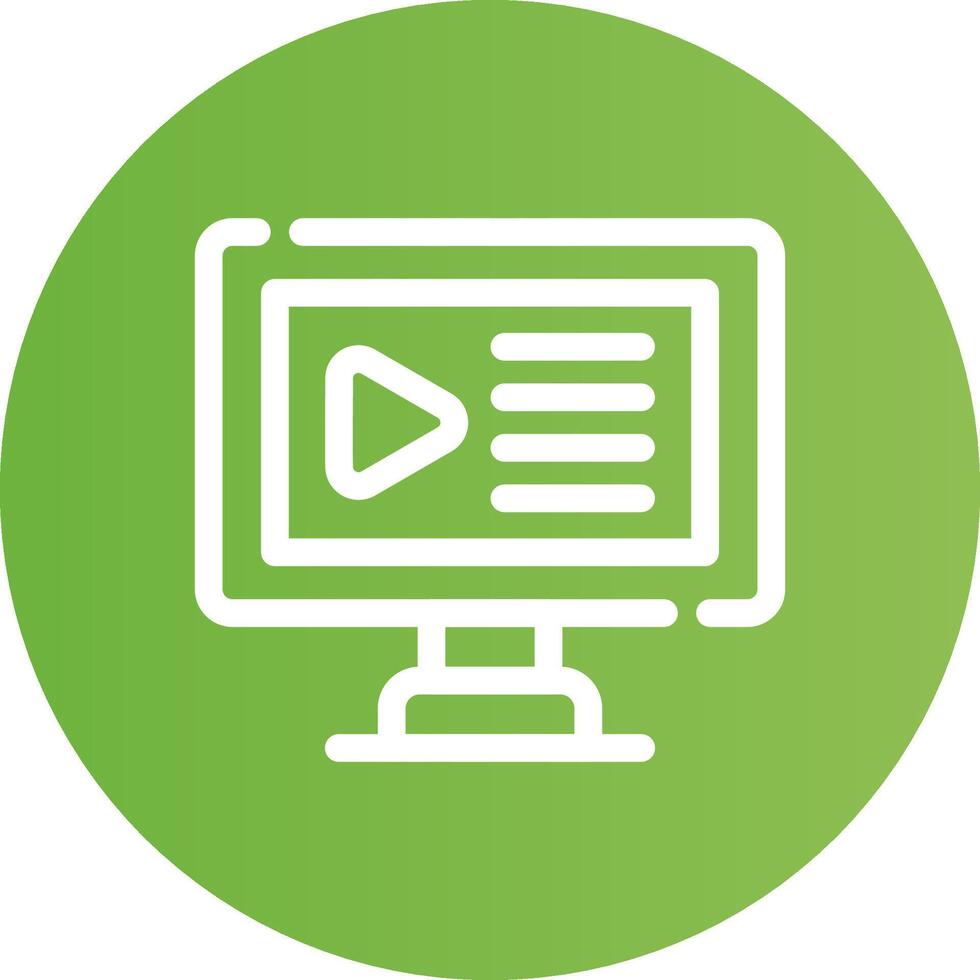 Video Creative Icon Design vector