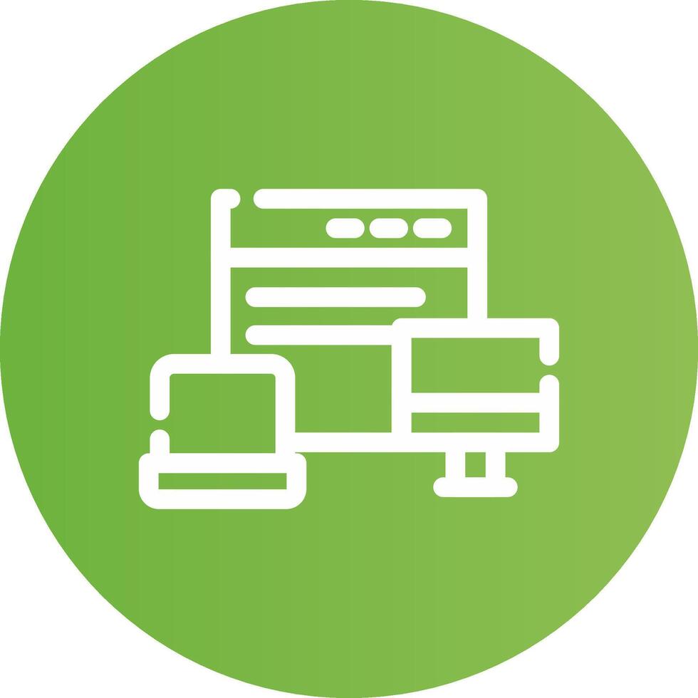 Responsive Design Creative Icon Design vector