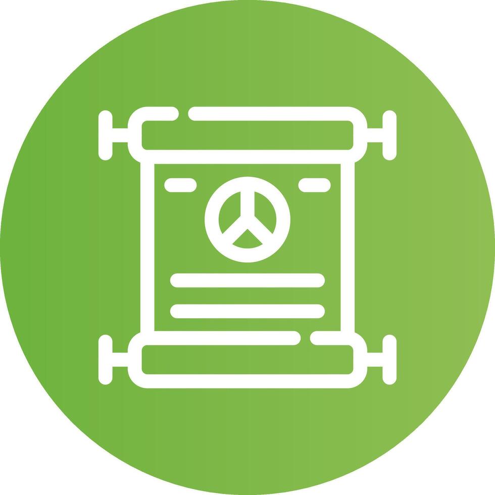 Peace Treaty Creative Icon Design vector