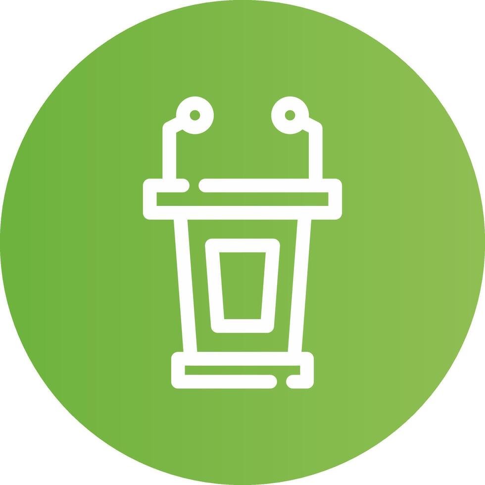 Lectern Creative Icon Design vector