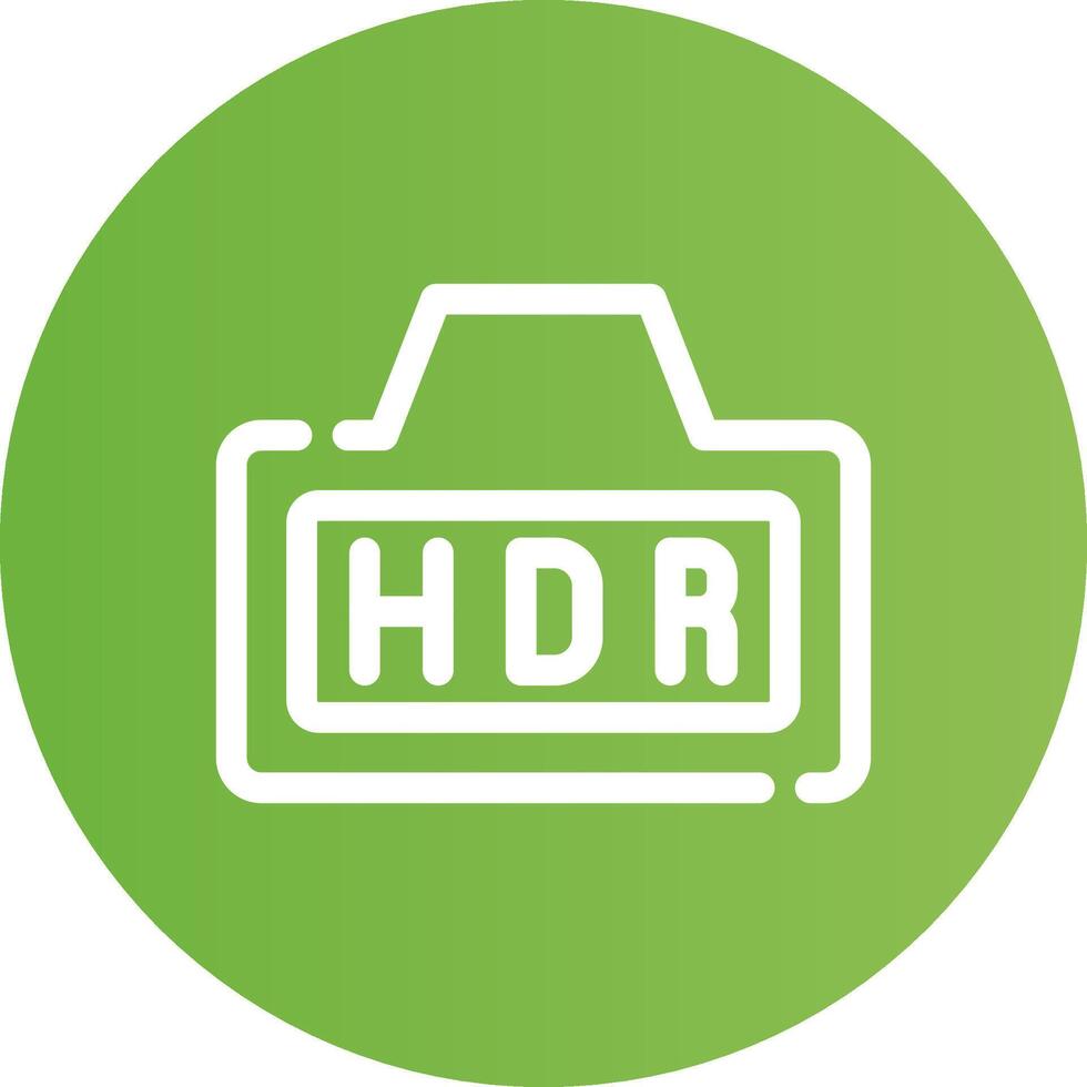 Hdr Creative Icon Design vector