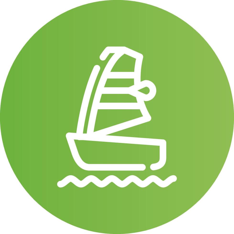 Windsurf Creative Icon Design vector